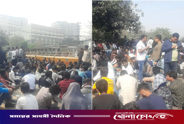 তিন দাবিতে নির্বাচন ভবন ঘেরাও: ইসির বিরুদ্ধে পক্ষপাতিত্বের অভিযোগ ছাত্রদলের