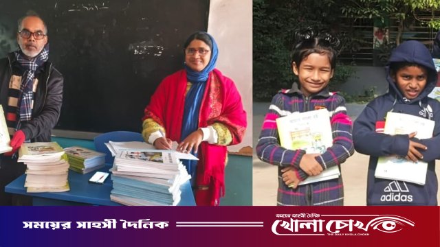 শ্রীনগরে নতুন বইয়ের গন্ধে মাতোয়ারা খুদে শিক্ষার্থীরা, বাঁধভাঙা উচ্ছ্বাস