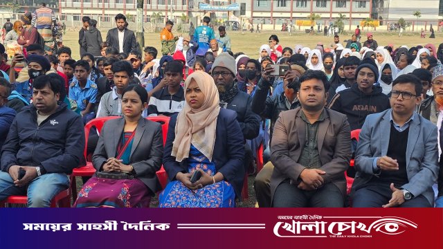 গণভোট-২০২৬: নগরকান্দায় ‘ভোটের গাড়ি’ নিয়ে জনসচেতনতামূলক শোভাযাত্রা