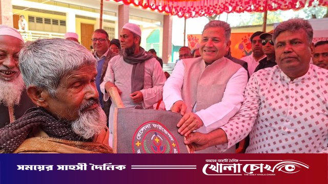 ভাঙ্গায় হেলেনা ফাউন্ডেশনের উদ্যোগে কৃষকদের মাঝে উপকরণ বিতরণ ও সম্মাননা প্রদান