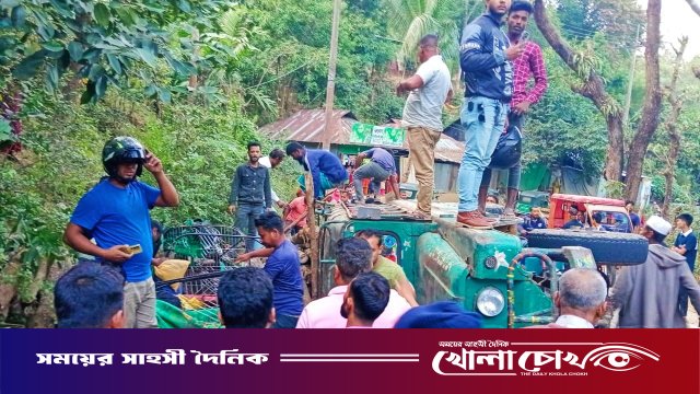 কাপ্তাইয়ে কাঠবোঝাই জিপ ও সিএনজির মুখোমুখি সংঘর্ষ: আহত ৬