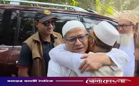 ভোটের লড়াই শেষে সম্প্রীতির জয়: বিজয়ী হয়েই পরাজিত প্রতিদ্বন্দ্বীর ঘরে নবনির্বাচিত এমপি শহিদুল ইসলাম বাবুল