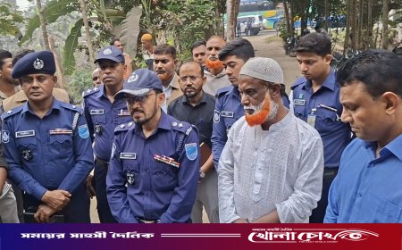 ভাঙ্গায় চাঞ্চল্যকর রাজ্জাক হত্যা: ঘটনাস্থল পরিদর্শন করলেন ফরিদপুরের পুলিশ সুপার