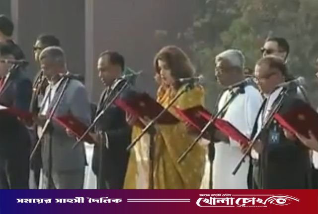 পররাষ্ট্র মন্ত্রণালয়ের প্রতিমন্ত্রী হিসেবে শপথ গ্রহণ করলেন শামা ওবায়েদ