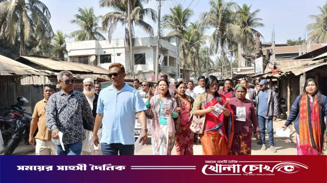 রোয়াংছড়িতে ধানের শীষের পক্ষে ব্যাপক প্রচারণা ও গণসংযোগ