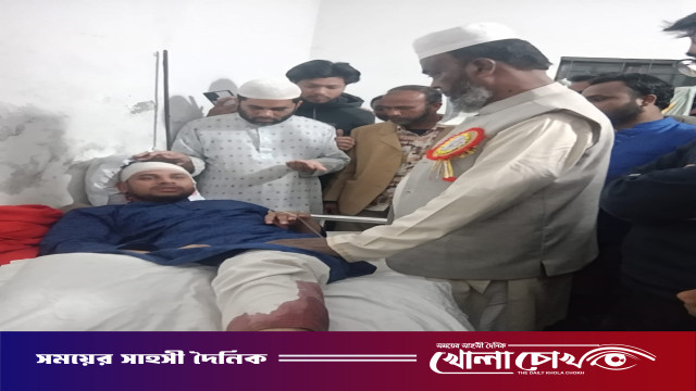 ফুলবাড়িয়ায় স্বতন্ত্র প্রার্থীর কর্মী আশিকের ওপর হামলা।