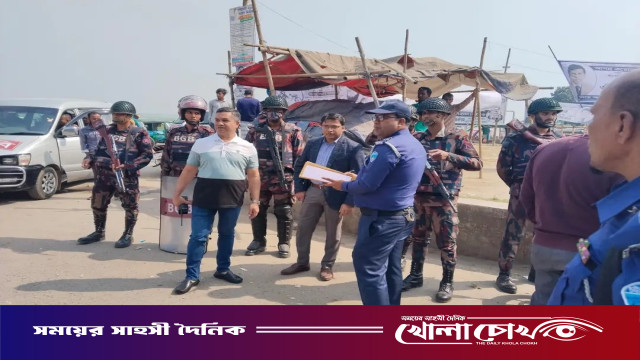 নির্বাচন কে ঘিরে যে কোনো ধরনের অপরাধ মুলক কার্যক্রম প্রতিরোধে কঠোর অবস্থানে ব্রাহ্মণবাড়িয়া জেলা পুলিশ।