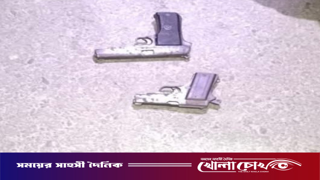 মাগুরায় পুলিশ ও র‍্যাবের অভিযানে দুটি পিস্তল উদ্ধার