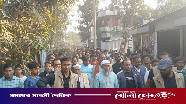 মুন্সীগঞ্জ-১ আসনে ধানের শীষের এমপি প্রার্থী শেখ মোঃ আব্দুল্লাহর নির্বাচনী উঠান বৈঠক অনুষ্ঠিত