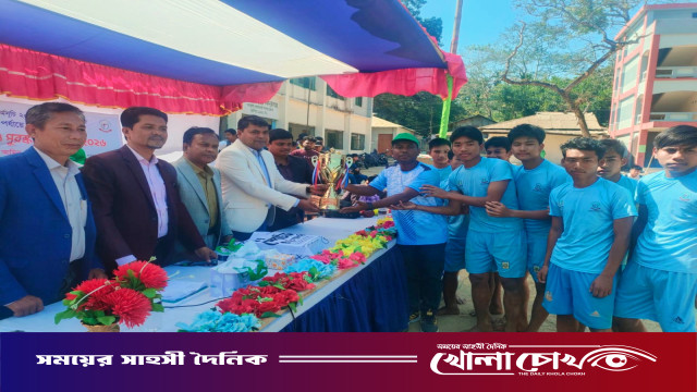 কাপ্তাইয়ে কাবাডির লড়াই: শিরোপা জিতল চিৎমরম উচ্চ বিদ্যালয়