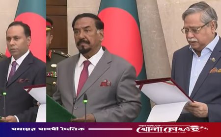 ত্রয়োদশ জাতীয় সংসদের নতুন স্পিকার ও ডেপুটি স্পিকারের শপথ গ্রহণ