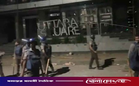 উত্তরায় রিকশাচালক ও পুলিশের মধ্যে রাতভর সংঘর্ষ