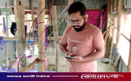 আলফাডাঙ্গার পানাইলে তরুণ উদ্যোক্তার তাঁতে বুনছে কর্মসংস্থান ও সম্ভাবনার নতুন গল্প