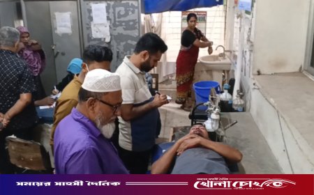 নগরকান্দায় পুকুরের পাড় নিয়ে সংঘর্ষ: বৃদ্ধসহ আহত ৩