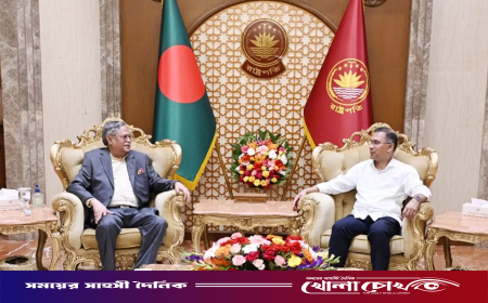 দায়িত্ব গ্রহণের পর প্রথমবার বঙ্গভবনে তারেক রহমান