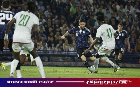 গোল হজম করে শেষ মুহূর্তের জয় নিয়ে মাঠ ছাড়ল আর্জেন্টিনা