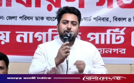 বর্তমান সরকার সংবিধানকে নিজের মতো করে ব্যাখ্যা করছে: নাহিদ ইসলাম