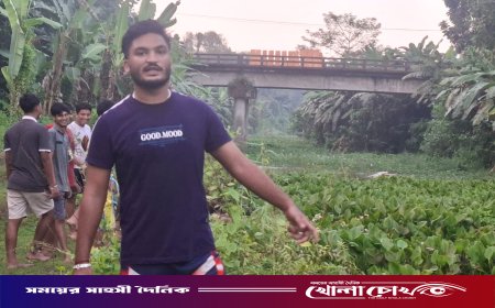 দখল বেদখলে মৃত ভুবনেশ্বর নদ এখন মরা খালে পরিনত