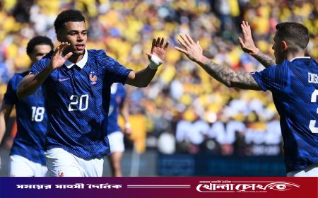নতুনদের দাপটে কলম্বিয়াকে উড়িয়ে দিল ফ্রান্স