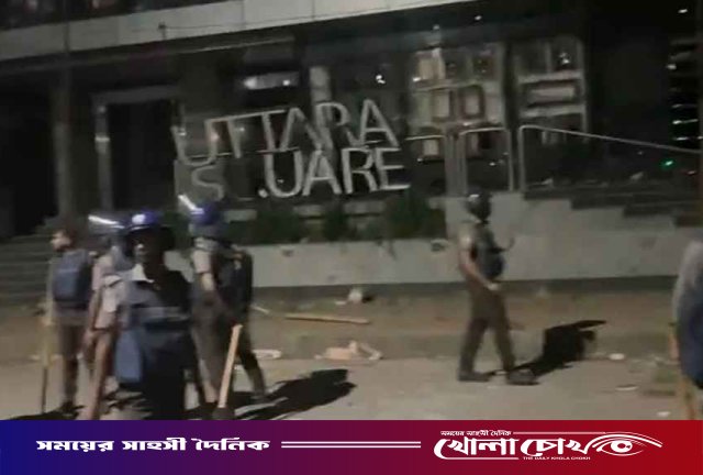 উত্তরায় রিকশাচালক ও পুলিশের মধ্যে রাতভর সংঘর্ষ