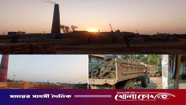 আত্রাইয়ে ইটভাটা গিলে খাচ্ছে ফসলি জমির মাটি কৃষিপণ্যের ফলন বিপর্যয়ের আশঙ্কা