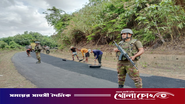 দুই মাসে সংস্কার সম্পন্ন: আলীকদম–থানচি সড়কে ফিরেছে স্বস্তি