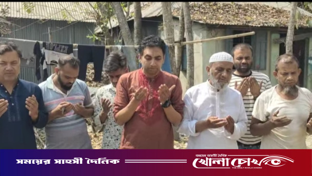 ভাজন ডাঙ্গা গোরস্থানের সীমানা প্রাচীর নির্মাণ কাজের উদ্বোধন