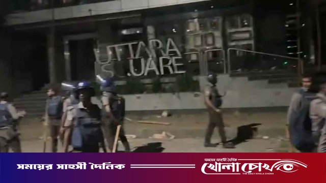 উত্তরায় রিকশাচালক ও পুলিশের মধ্যে রাতভর সংঘর্ষ