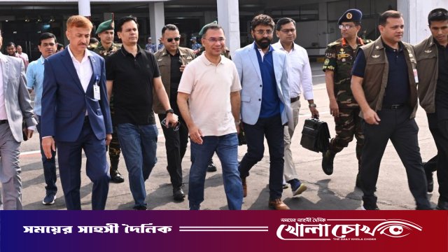 নীলফামারীতে পৌঁছে সড়কপথে দিনাজপুরে প্রধানমন্ত্রী তারেক রহমান