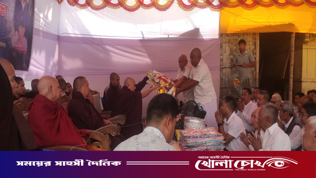 রোয়াংছড়িতে প্রয়াত সুমিত্রা তঞ্চঙ্গ্যার পারলৌকিক ও সদগতি কামনায় ধর্মীয় অনুষ্ঠান সম্পন্ন