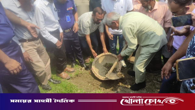 মহম্মদপুরে খাল খনন কর্মসূচির উদ্বোধন করলেন মন্ত্রী নিতাই রায় চৌধুরী