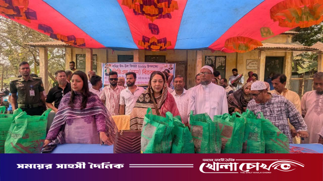 ফরিদপুরে নায়াব ইউসুফের উদ্যোগ ‌ দিনব্যাপী ঈদ বস্ত্র, খাদ্য সামগ্রী ও রিকশা বিতরণ