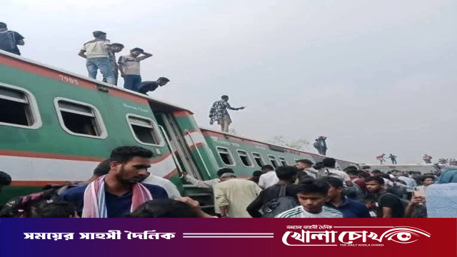 সান্তাহারে নীলসাগর এক্সপ্রেসের ৯ বগি লাইনচ্যুত ঘটনায় তদন্ত কমিটি গঠন ও উদ্ধার কাজ চলমান