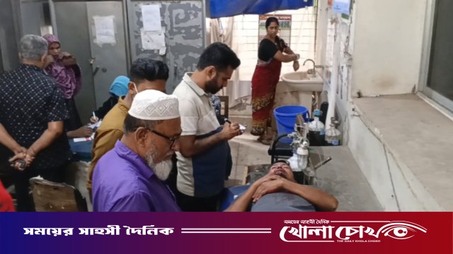 নগরকান্দায় পুকুরের পাড় নিয়ে সংঘর্ষ: বৃদ্ধসহ আহত ৩