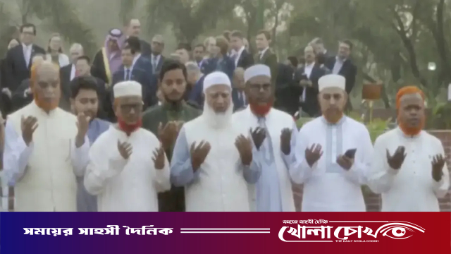 মহান স্বাধীনতা দিবসে জাতীয় স্মৃতিসৌধে বিরোধীদলীয় নেতার বিনম্র শ্রদ্ধা