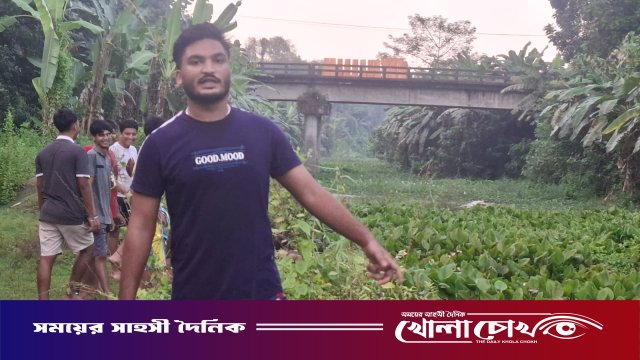 দখল বেদখলে মৃত ভুবনেশ্বর নদ এখন মরা খালে পরিনত