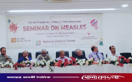 হামের পুনরুত্থান রোধে জনসচেতনতা ও সঠিক সময়ে টিকাদানের বিকল্প নেই: এনডিএফ-এর সেমিনারে বিশেষজ্ঞরা