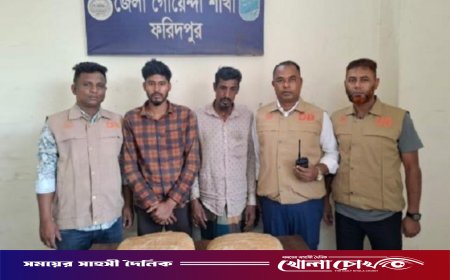 নগরকান্দায় ৪ কেজি গাঁজাসহ বাবা-ছেলে আটক