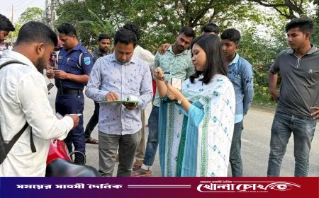 সদরপুরে সড়ক পরিবহন আইনে মোবাইল কোর্টের অভিযান, ১৩ চালককে জরিমানা