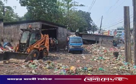 ফরিদপুরে  সড়কের পাশে ময়লার ভাগাড়: দূষণে অতিষ্ঠ জনজীবন, বাড়ছে স্বাস্থ্যঝুঁকি