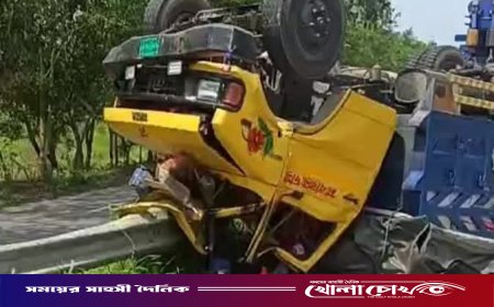 ভাঙ্গায় বাস-ট্রাক ভয়াবহ সংঘর্ষ: ঝরল ২ প্রাণ, আহত অন্তত ৩০