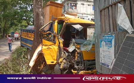 দুমকীতে ট্রাকচাপায় সাবেক ব্যাংক কর্মকর্তার মৃত্যু, চালক গুরুতর আহত