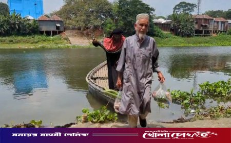শত বছরের দুর্ভোগ: কুমার নদের ওপর সেতু না থাকায় রশি টেনে পারাপার, ঝুঁকিতে ছয় গ্রামের মানুষ