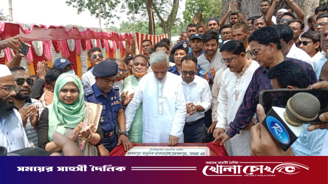 মহম্মদপুরে আধুনিক ডাকবাংলার ভিত্তিপ্রস্তর স্থাপন করলেন সংস্কৃতি মন্ত্রী অ্যাডভোকেট নিতাই রায় চৌধুরী