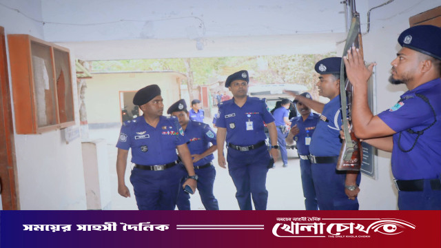 মহম্মদপুর থানা পরিদর্শন করলেন জেলা পুলিশ সুপার