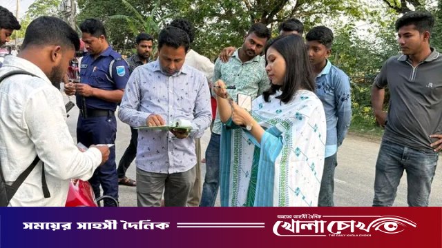 সদরপুরে সড়ক পরিবহন আইনে মোবাইল কোর্টের অভিযান, ১৩ চালককে জরিমানা