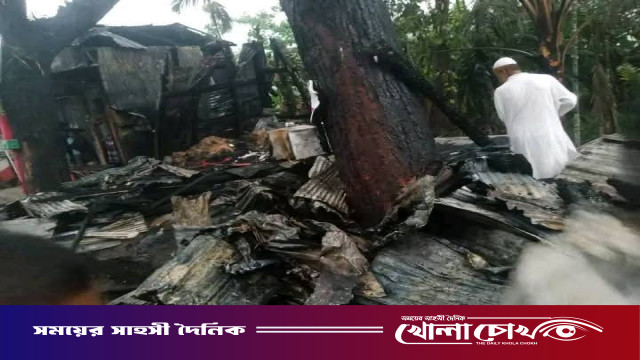 পিরোজপুরে ভয়াবহ অগ্নিকাণ্ডে ৬টি দোকান পুড়ে ভস্মীভূত