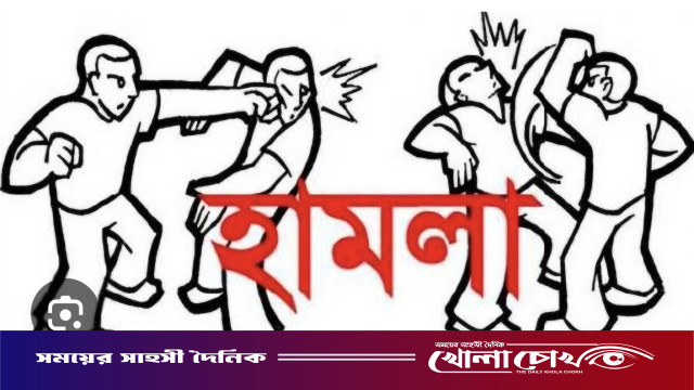 আগৈলঝাড়ায় চাহিদামত জ্বালানি তেল না দেওয়ায়  পুলিশের উপস্থিতিতে পাম্প ম্যানেজারের উপর যুবদল কর্মীর হামলা