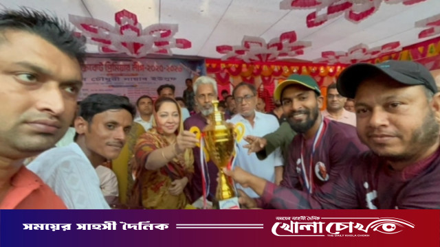 ফরিদপুরে প্রিমিয়ার ক্রিকেট লীগের জমজমাট ম্যাচে ফরিদপুরের জয়