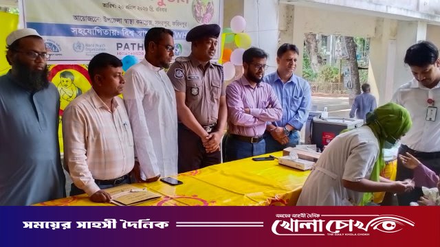 ‎সদরপুরে হাম-রুবেলা প্রতিরোধ টিকাদান কর্মসূচির আনুষ্ঠানিক উদ্বোধন